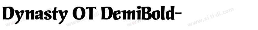 Dynasty OT DemiBold字体转换